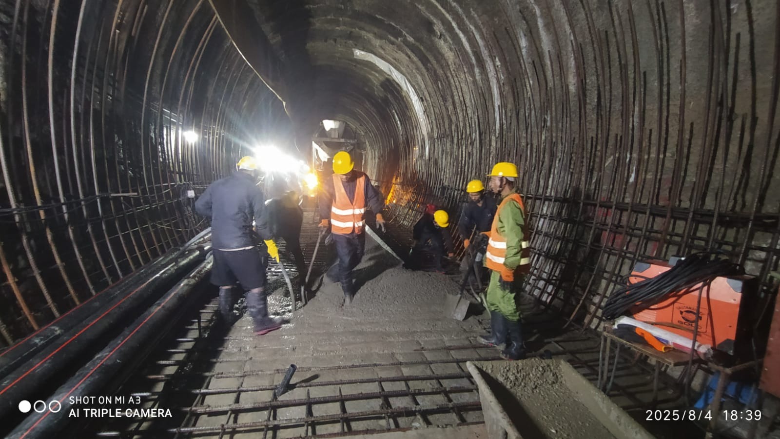 Tunnel Invert Concreting, Trisuli 3